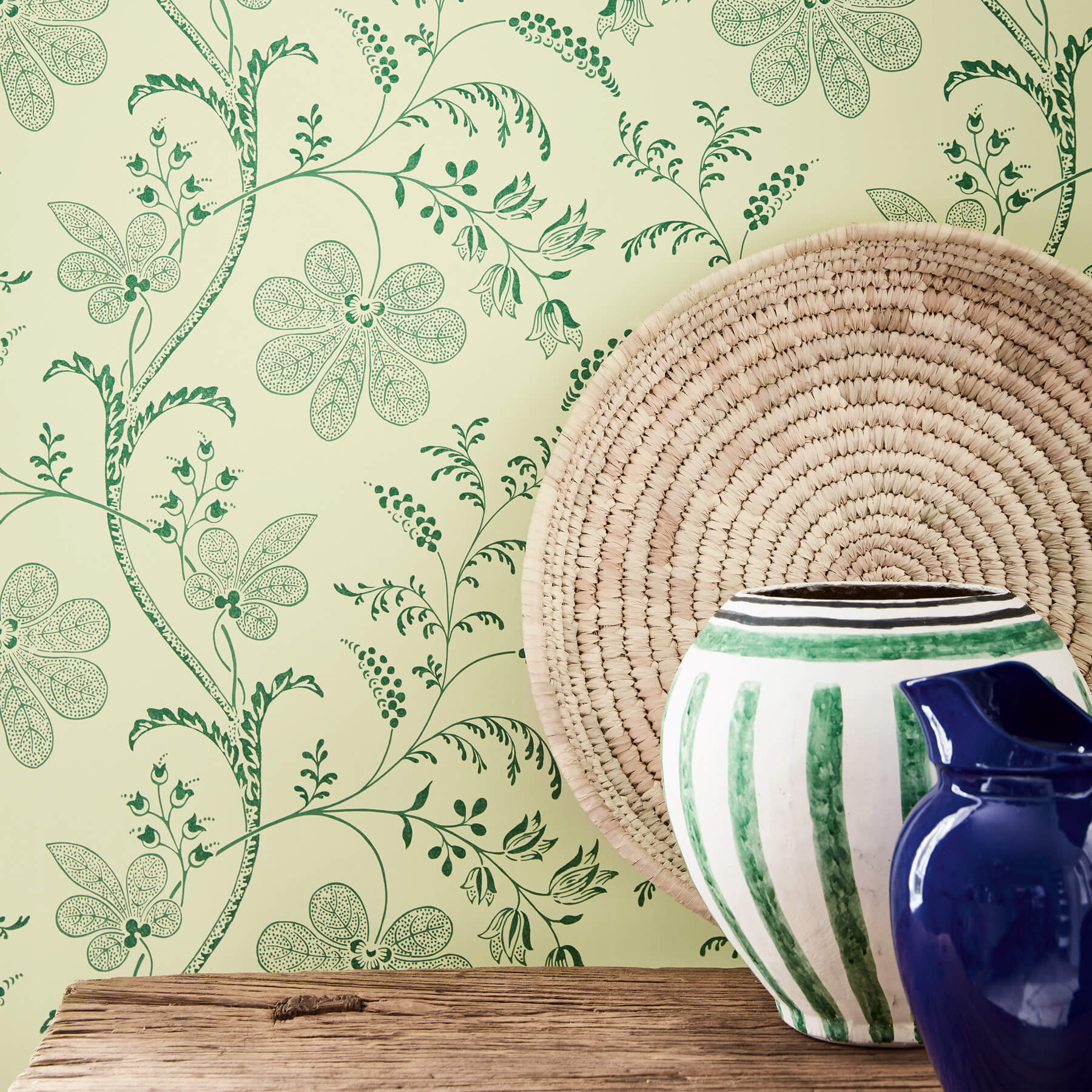 Papier peint Bedford Square Acorn - Collection London Wallpapers V de Little Greene