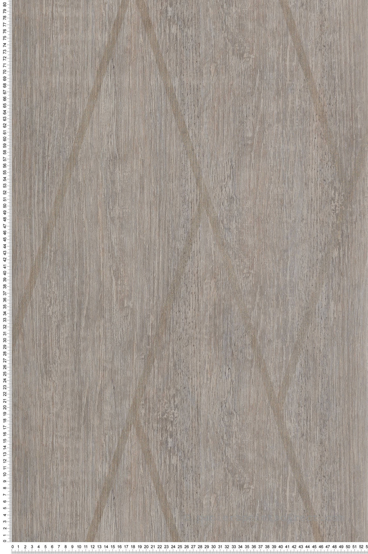 Papier peint Bois Métallisé Chevron taupe - Brut d'Ugépa | Réf. UGP-M75718