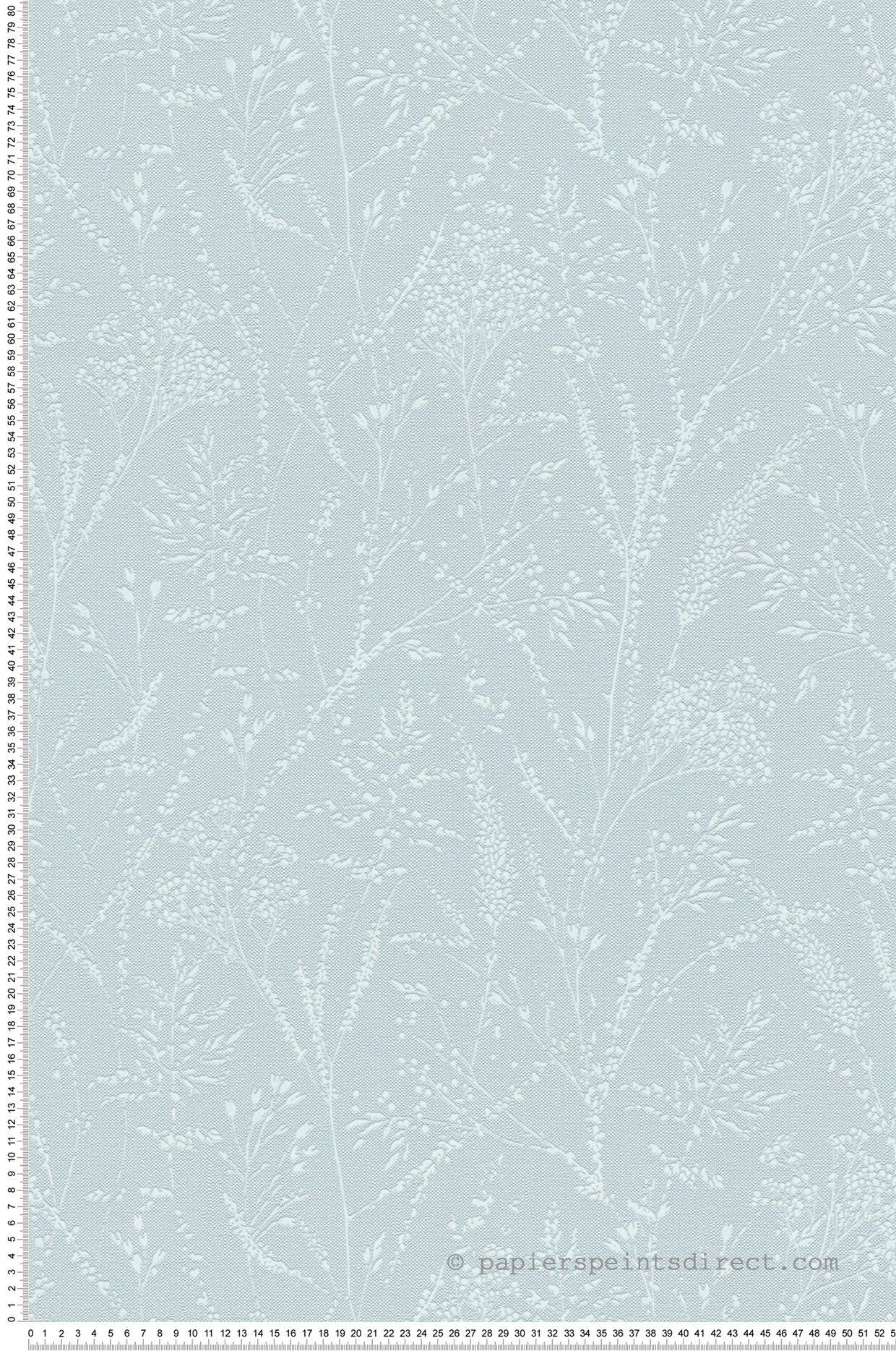 Papier peint Branchage Délicat bleu d'eau clair métallisé - Pure Elegance d'A.S. Création | Réf. AS-397664