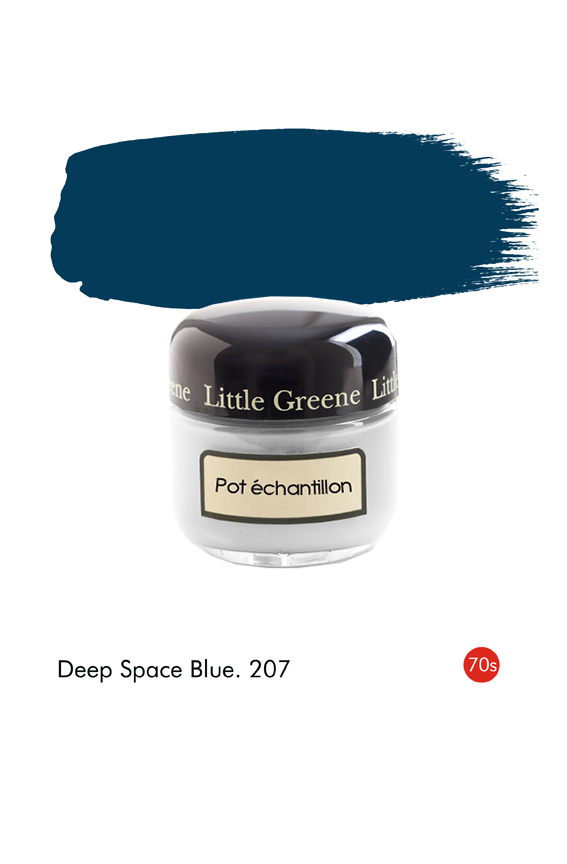 Pot échantillon Deep Space Blue (1970s) n°207 - Finition Absolute Matt Emulsion