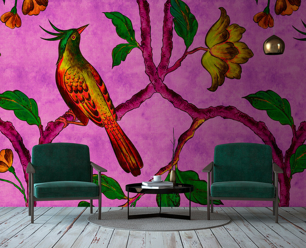 Papier peint panoramique Oiseau Birdofparadis2 - Référence DD113842 - Intissé 200g/m2 - Standard 400 x 270