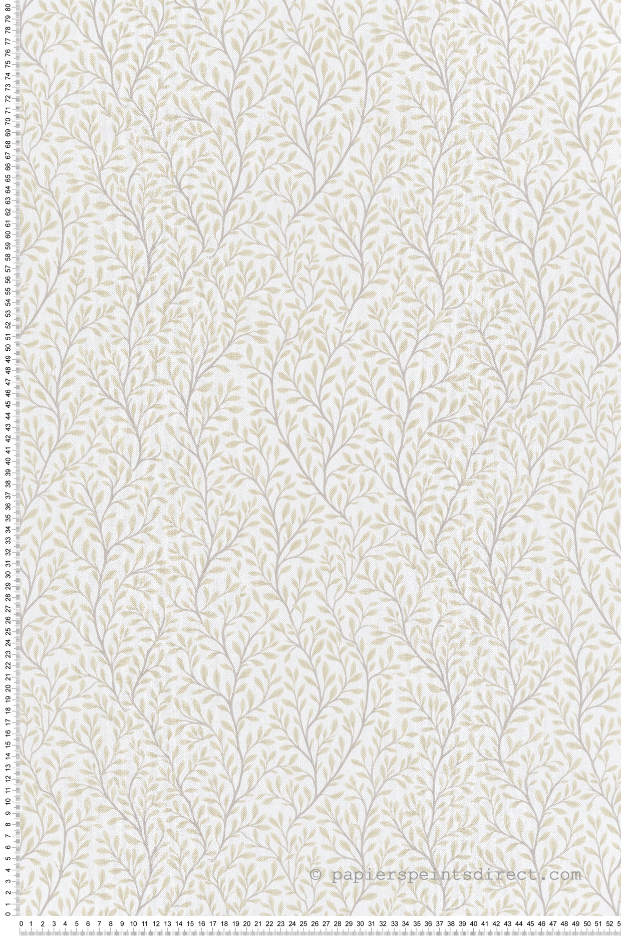 Papier peint Végétal Romance beige taupe - Garden Party 2 de Montecolino | Réf. MC-8366