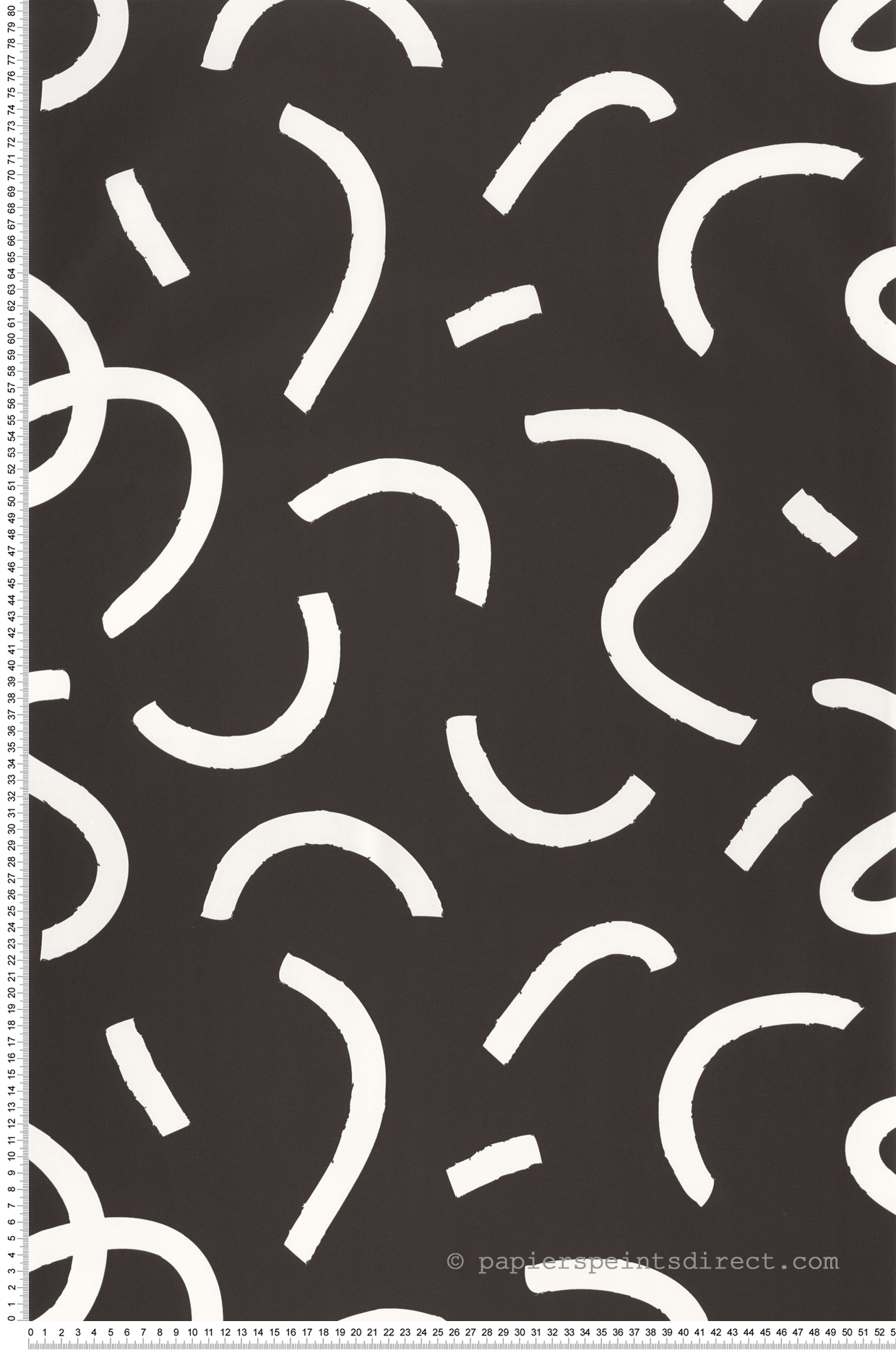 Papier peint Confetti Good Vibes Only noir et blanc - Young & Free de Casélio | Réf. YNF103399000