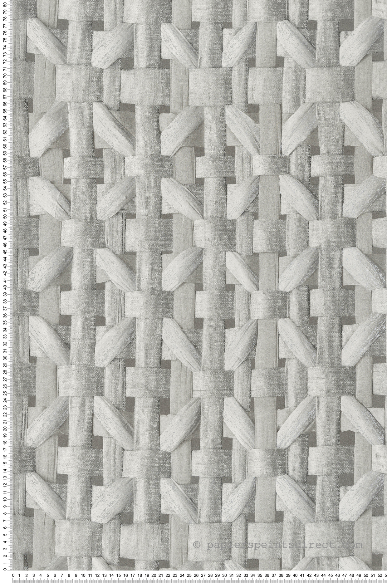 Papier peint Claustra Bois gris argenté - Ornata de Montecolino | Réf. MC-65339