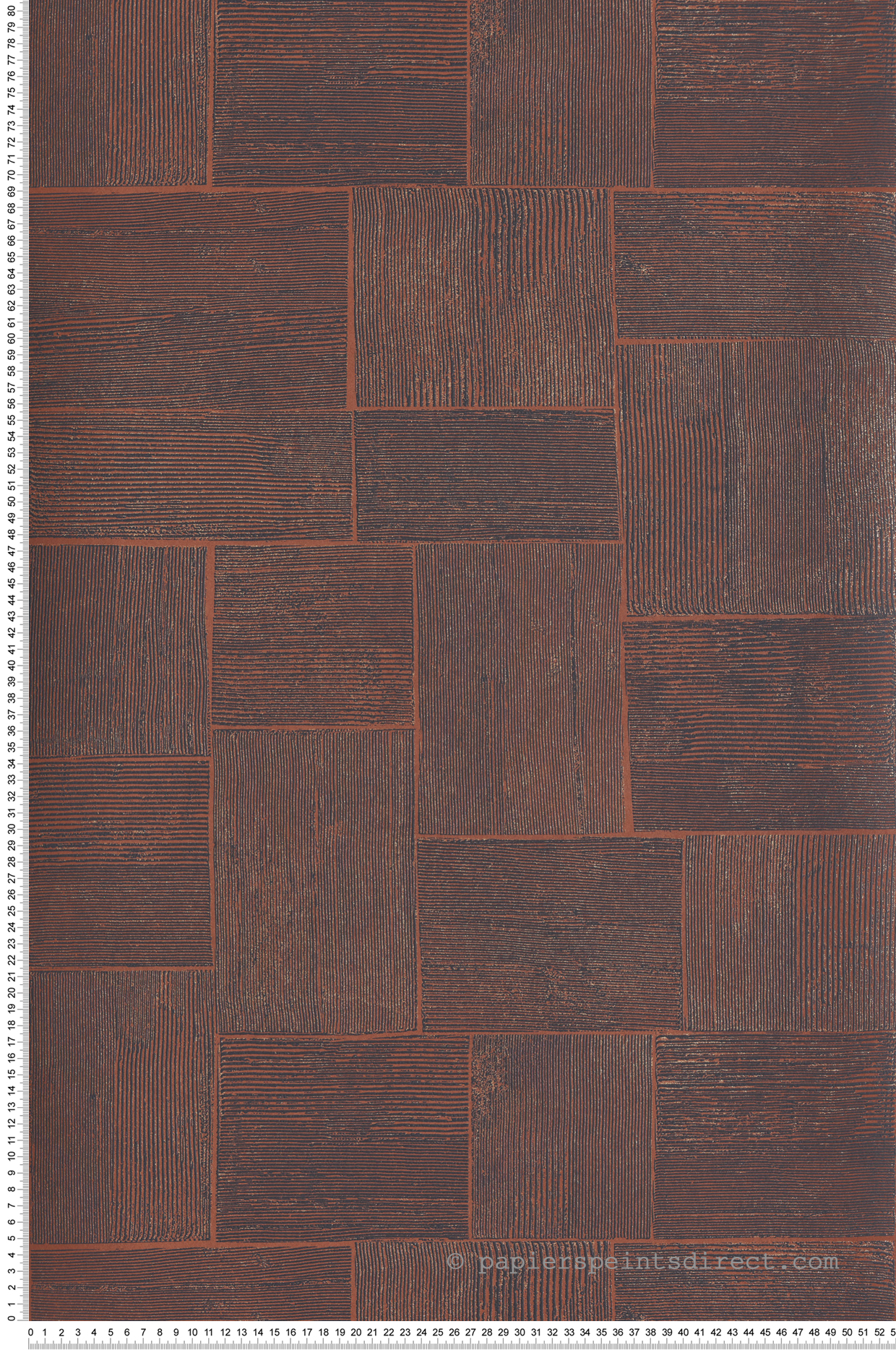 Papier peint Carreaux Giraldo terre de sienne doré - The Texture Book de Masureel | Réf. MAS-SPI301