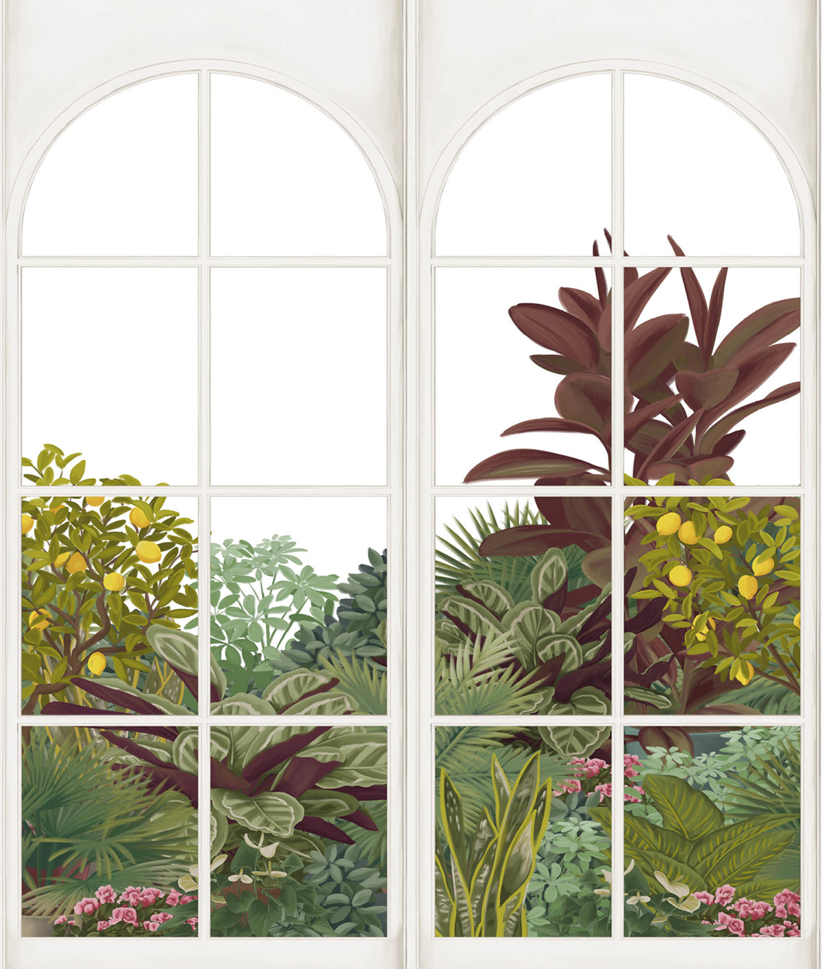 Papier peint panoramique Végétaux Verdant Cascade vert 212 X 250 - Kitchen Box de Casélio | Réf. KBO106927225