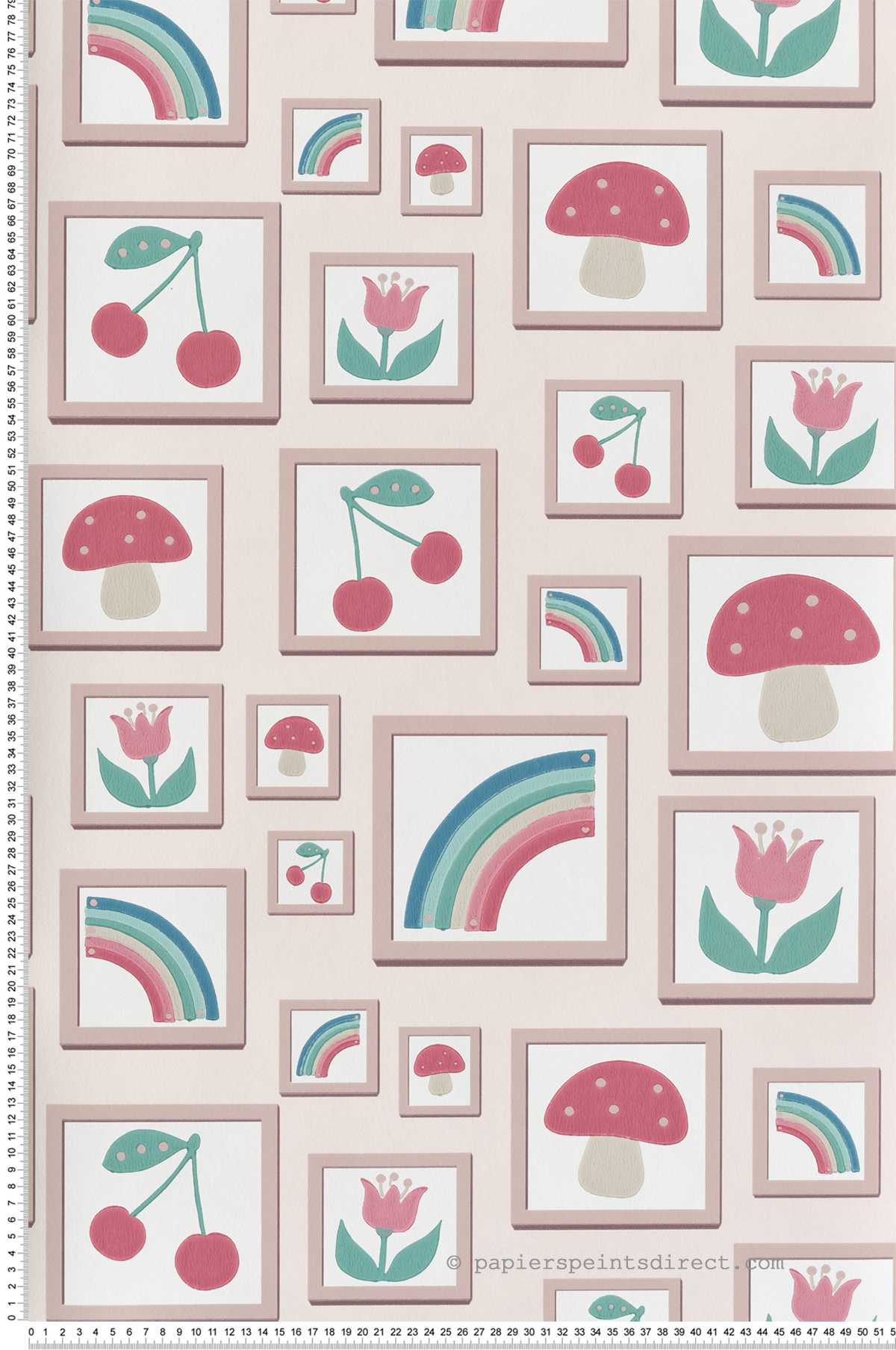 Papier peint Cadre Enfant Balance Julie's Dream - Storybook Papers de Little Greene | Réf. 0231BAJULIE