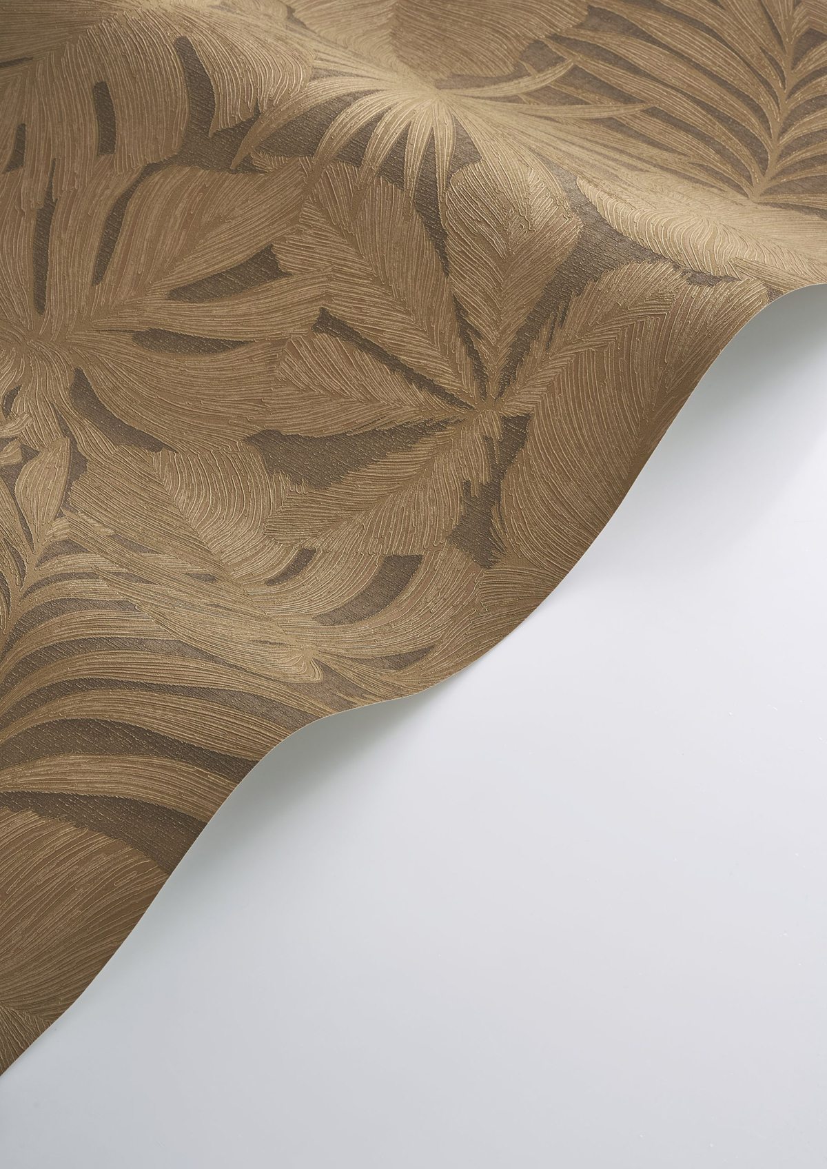 Papier peint Palmes Gravure Granada caramel - Vegetals de Casadéco AMBV| Réf. VEGE86432909