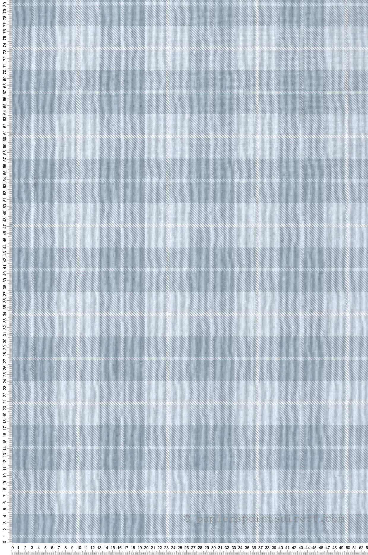 Papier peint Tartan bleu ciel blanc - Babyland 2 de Lutèce | Réf. LTC-14873