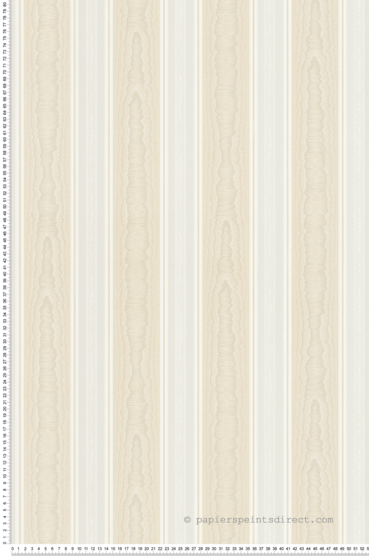 Papier peint Rayures Moire beige/blanc - Concerto 3 d'AS Création | Réf. SP14943