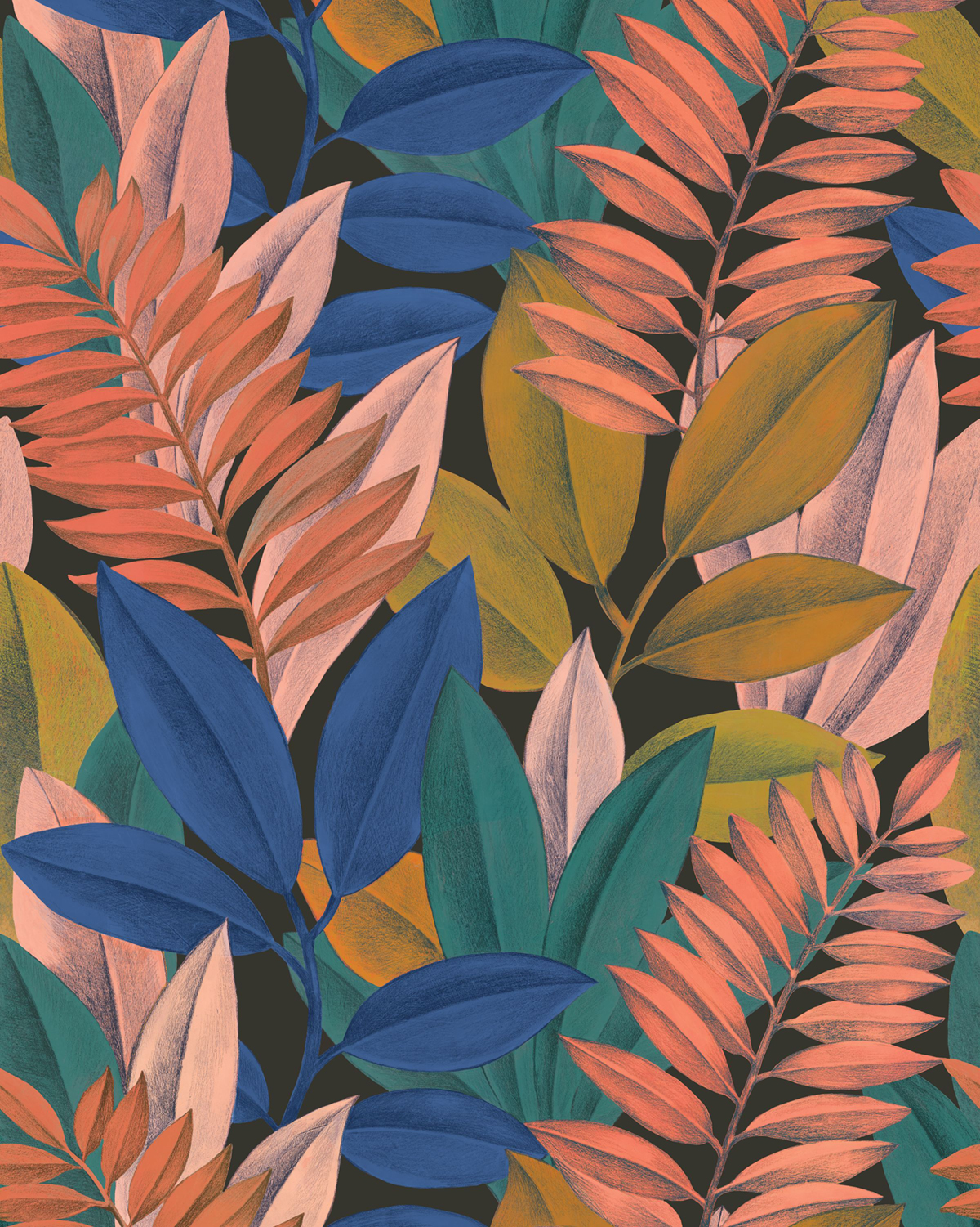 Papier peint panoramique Feuillage Tropical Paradise multicouleurs S 200X250 - Pimp My Wall de Casélio | Réf. PMW105164505