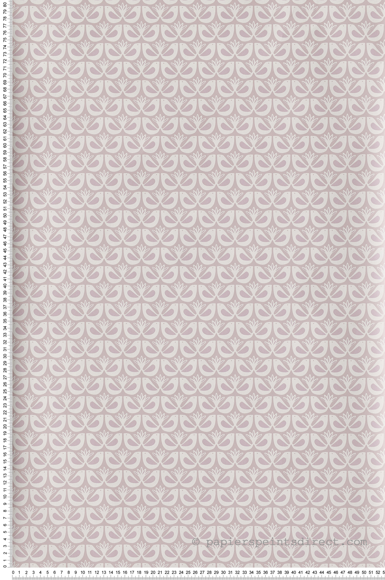 Papier peint oiseaux Freedom rose - Hygge de Casélio | HYG100584515