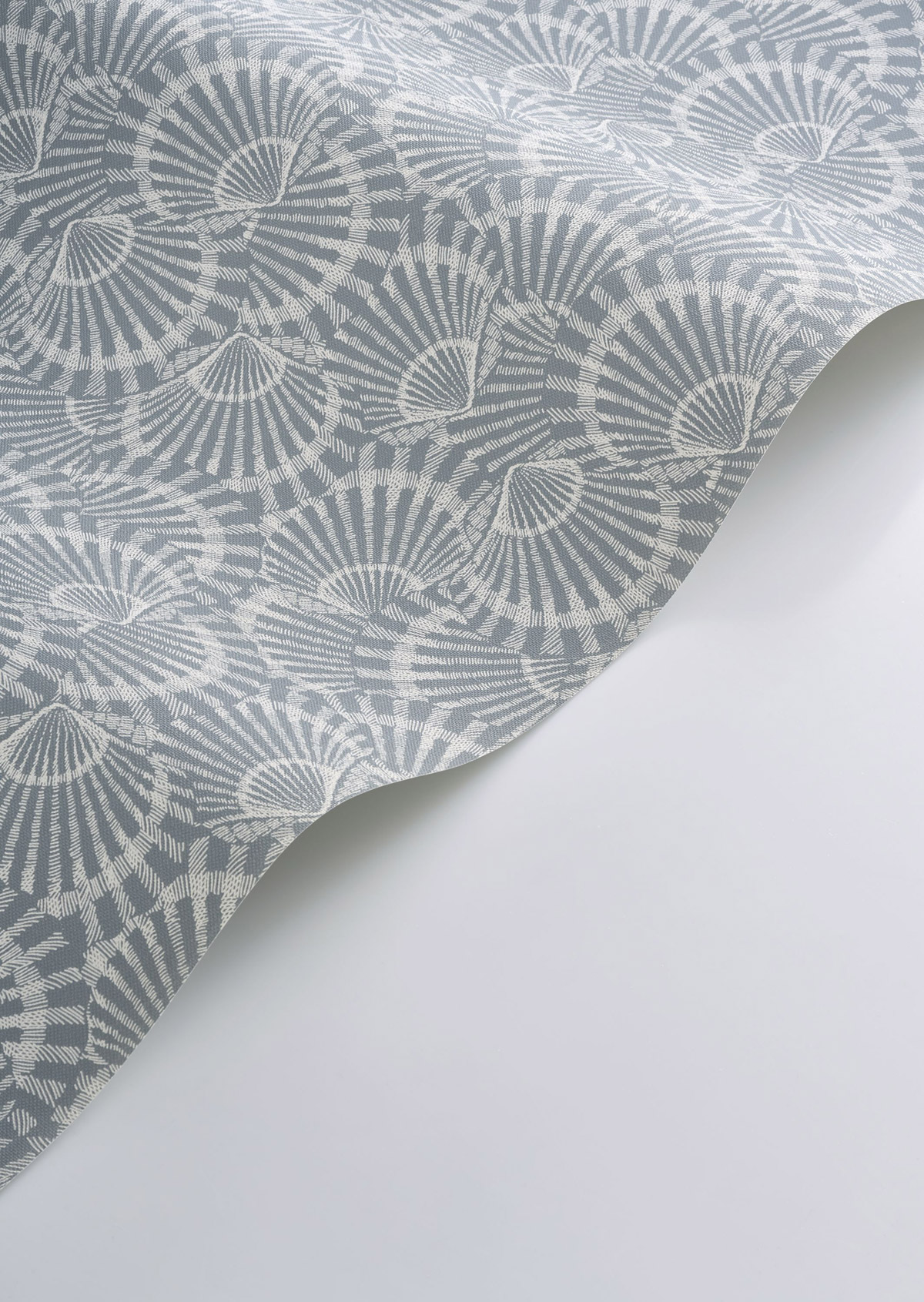 Papier peint Coquillage Saint Malo bleu gris - Seaside de Casadéco AMB5 | Réf. SEAS201486303