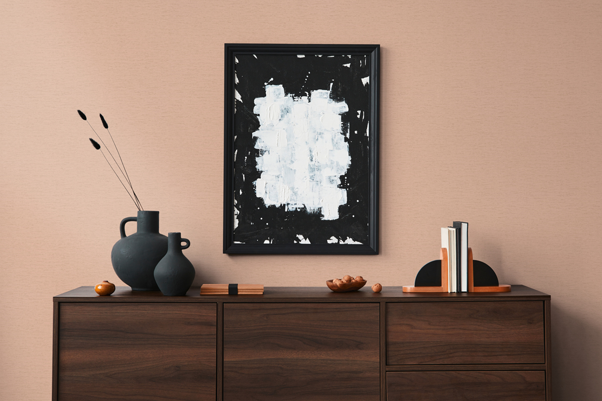 Papier peint Uni Toile Fond Tissé rose - Famous Garden d'A.S. Création AMB2 | Réf. AS-393517