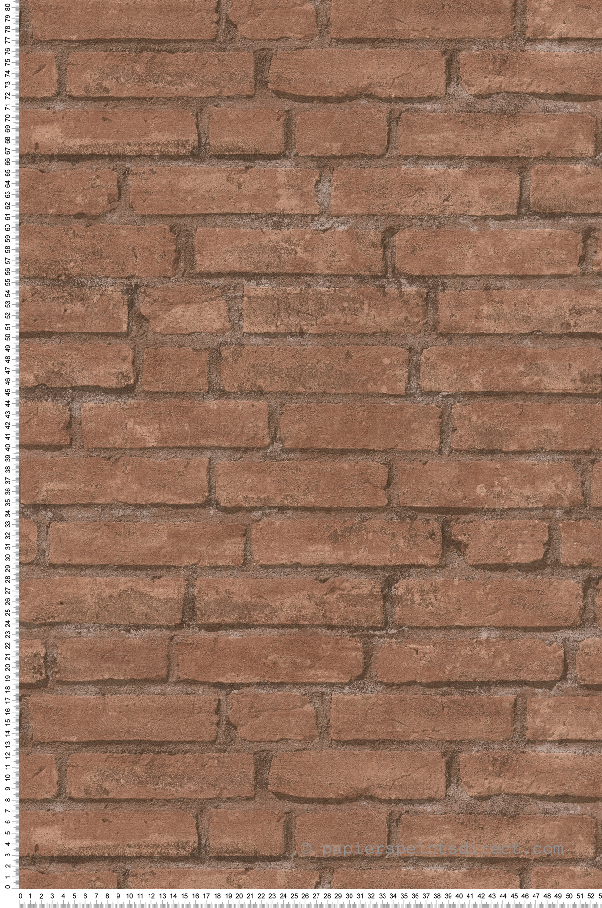 Papier peint Briques Loft rouge terre - Elements 2 d'A.S. Création | Réf. AS-377471