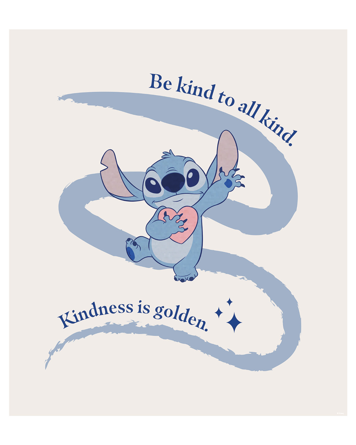 Affiche enfant Stitch leçon Kindness - Affiche enfant décorative Komar Disney