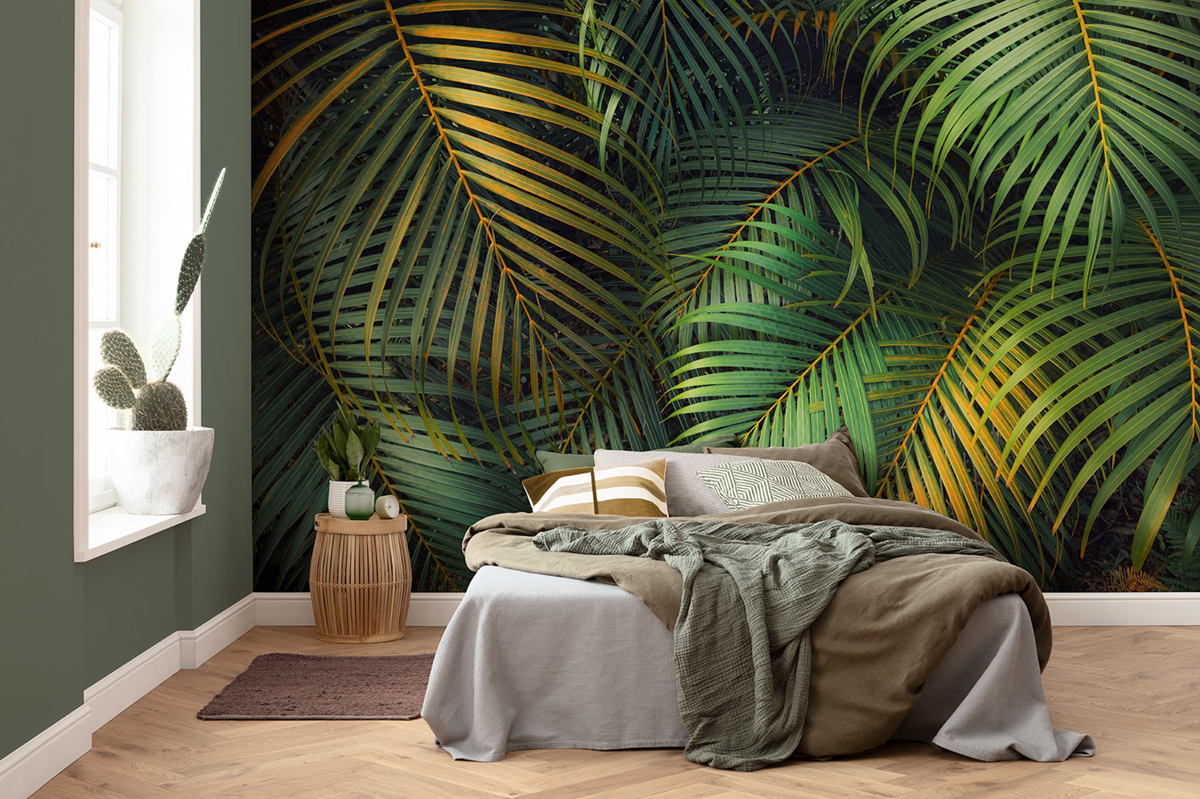 Papier peint panoramique Feuilles Amazon Fern - Papier peint Komar Pure 2