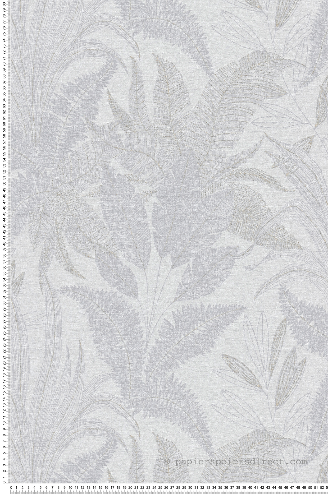 Papier peint Feuilles Nature Discrète gris - Stories of Life d'A.S. Création | Réf. AS-396541