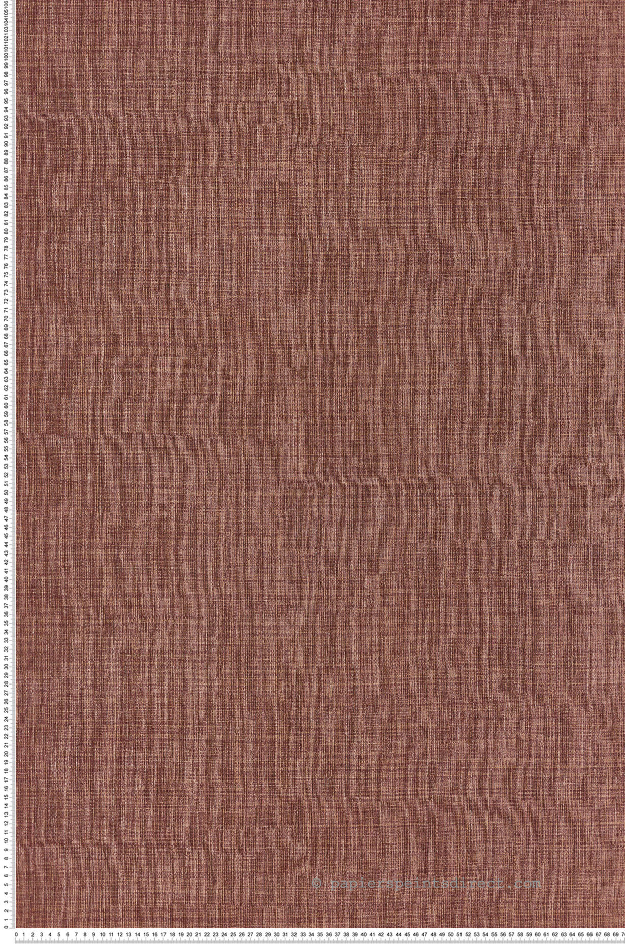 Papier peint Uni Tissé Sierra terracotta - Palmadora de Casamance | Réf. CAS-76702854