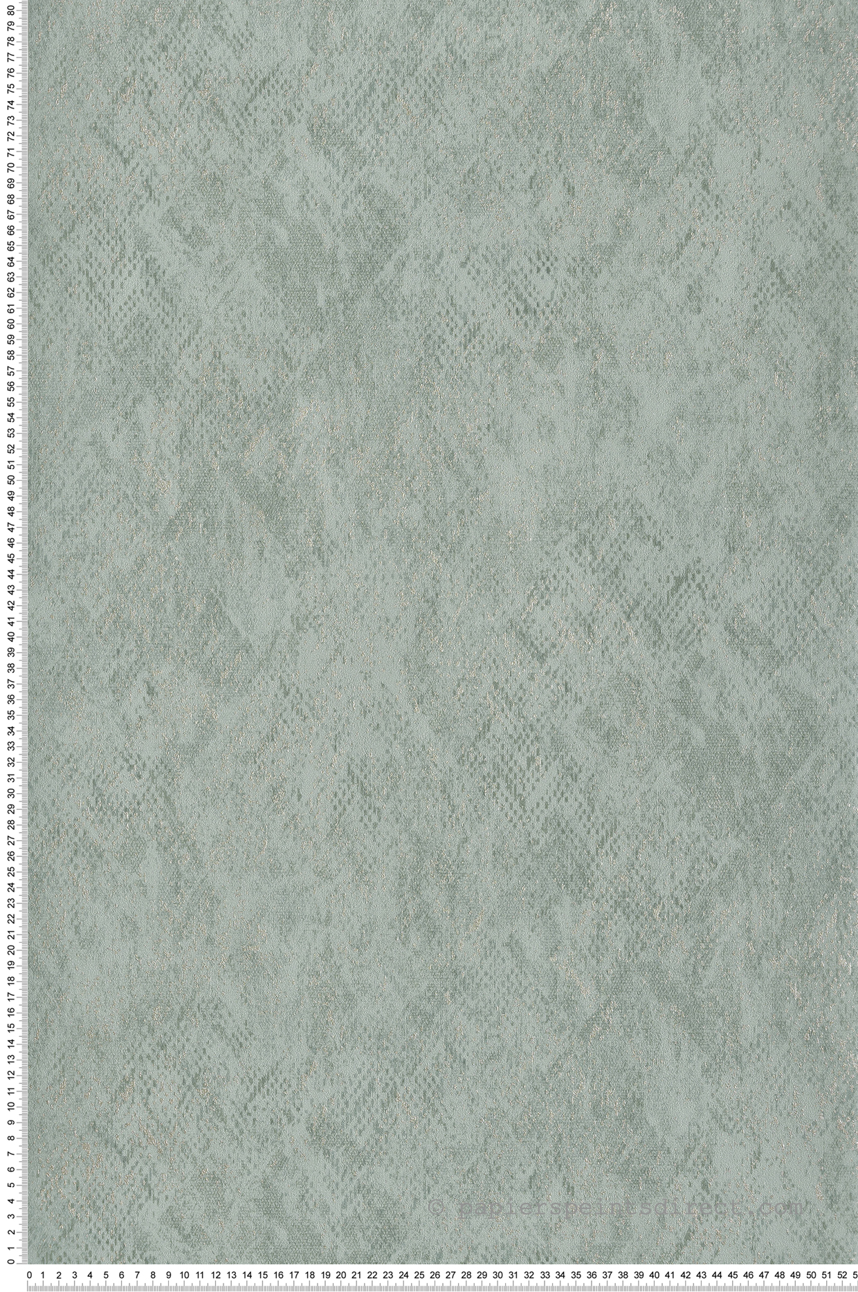 Papier Peint Faux Uni Python vert céladon - Nomade d'Ugépa | Réf. UGP-M33404