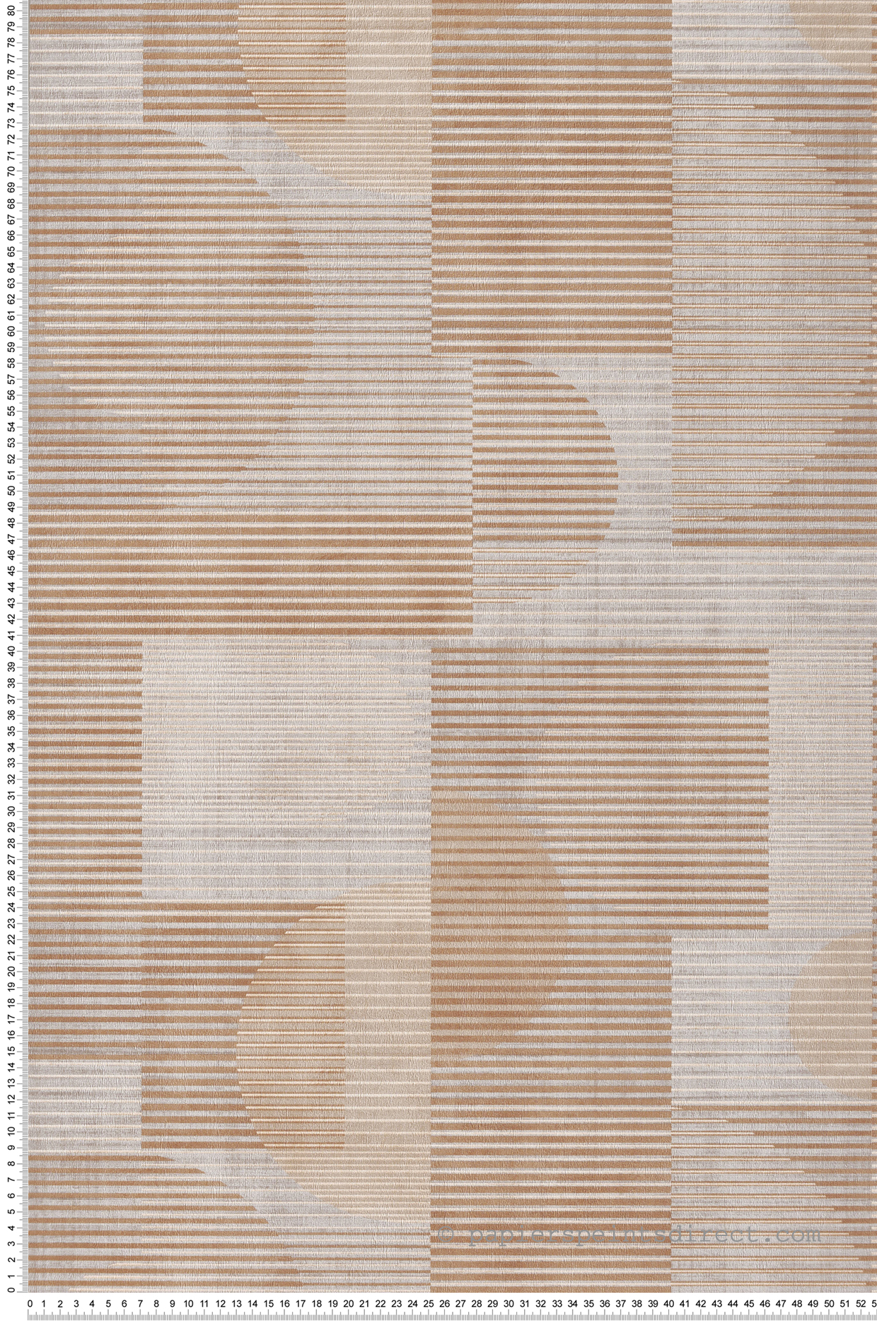 Papier peint Géométrique Cercle marron beige gris - Allure de Lutèce | Réf. LTC-AL26281