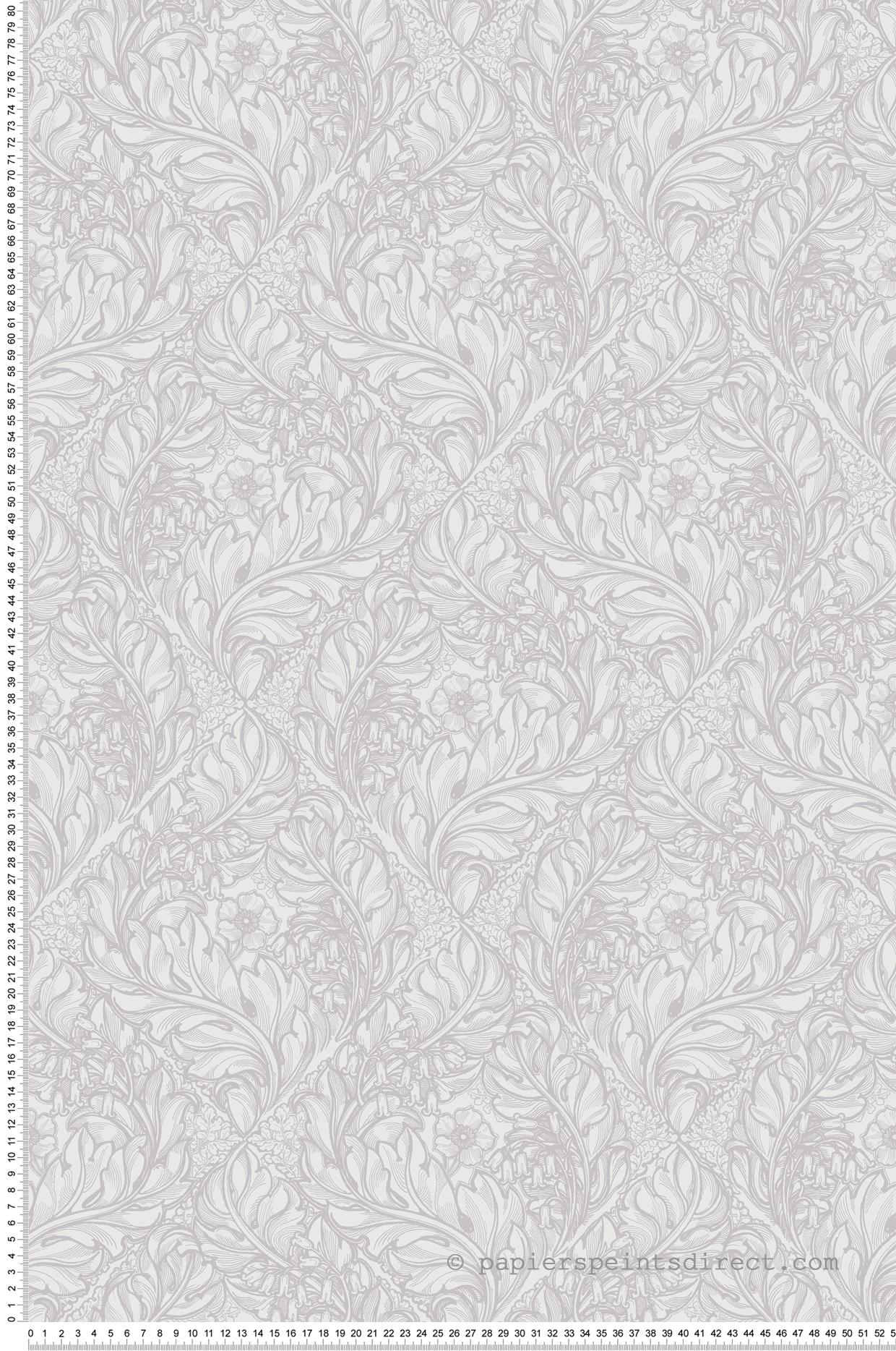 Papier peint Losange Fleuri lavande - The Wall Llewelyn-Bowen de Lutèce | Réf. LTC-LB25104