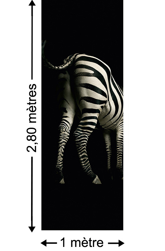 Zebra - Papier peint lé unique
