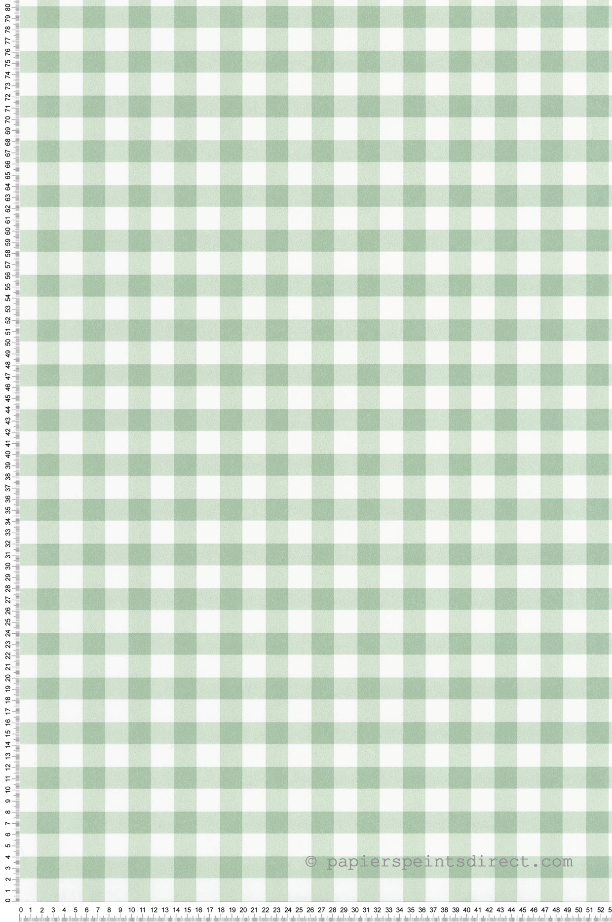 Papier peint Vichy Buvard vert céladon - Flower Market de Casadéco | Réf. FLOM89267202