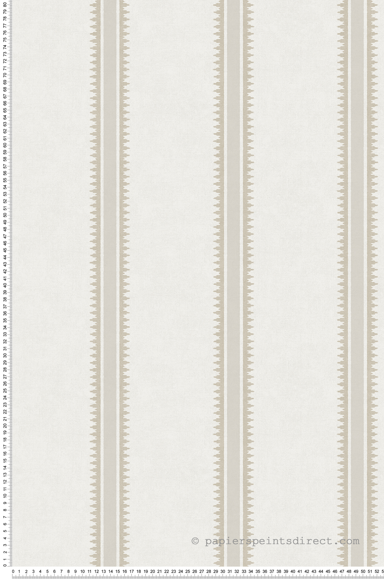 Papier peint Rayure Indienne beige gris - Aristide de Lutèce | Réf. LTC-3857-2