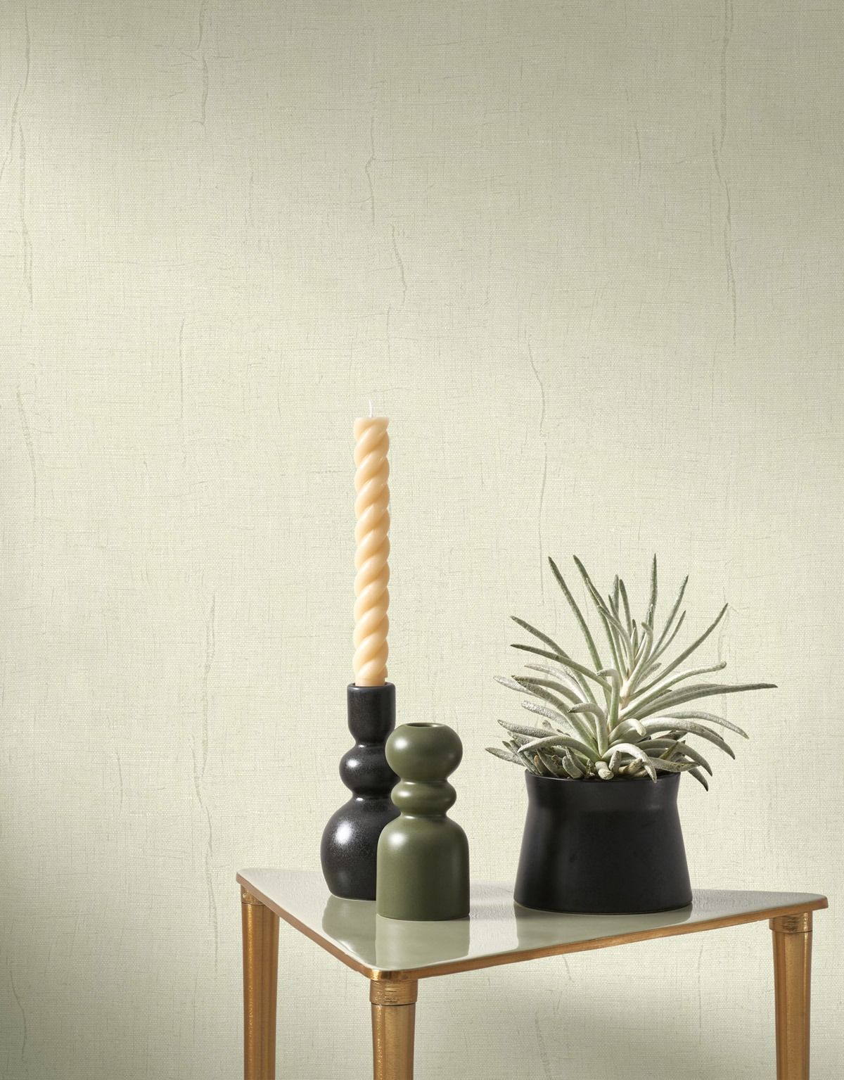 Papier peint Uni Etamine vert clair - Etamine de Casadéco | Réf. ETAM200257020