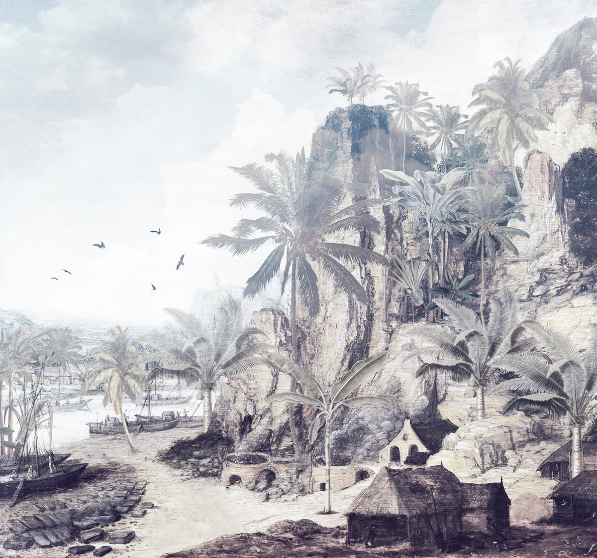 Papier peint panoramique Dreamworld - Papier peint Komar RAW