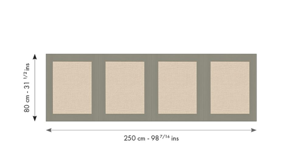 Papier peint Soubassement Jute S kaki - Reliefs de Casélio RAPPORT | Réf. RLF105227170