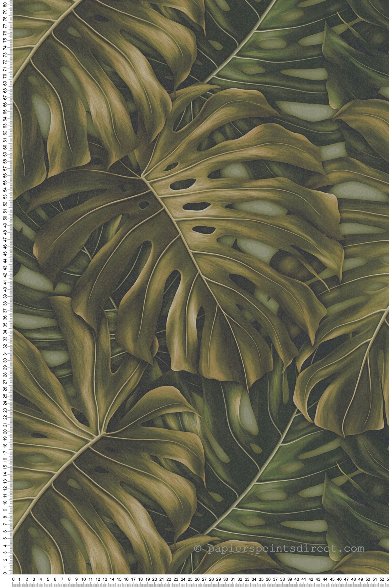 Papier peint Feuille de Monstera vert kaki - Pintwalls 2 d'A.S. Création | Réf. AS-397011