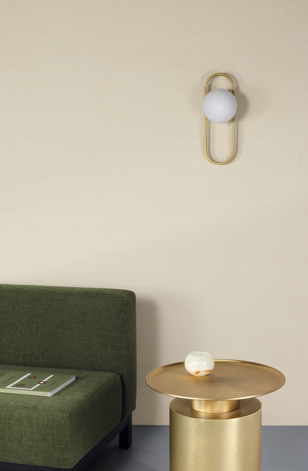 Papier peint Faux unis Soie Tafta crème - Amazone de Masureel | Réf. MAS-ZON005