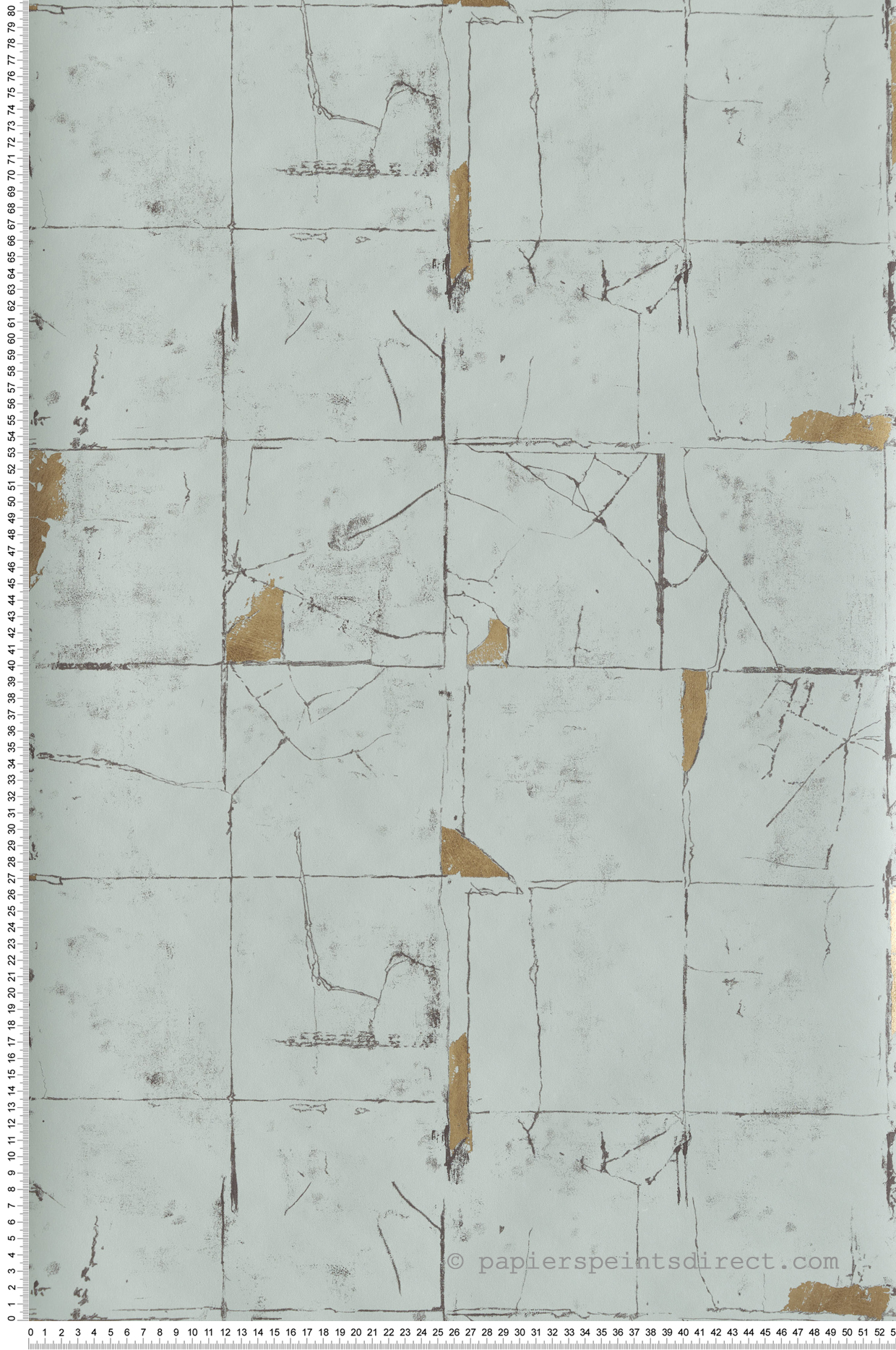 Papier peint Faïence Faenza Tile vert - Folium de Osborne & Little | Réf. OSB-W7332-03