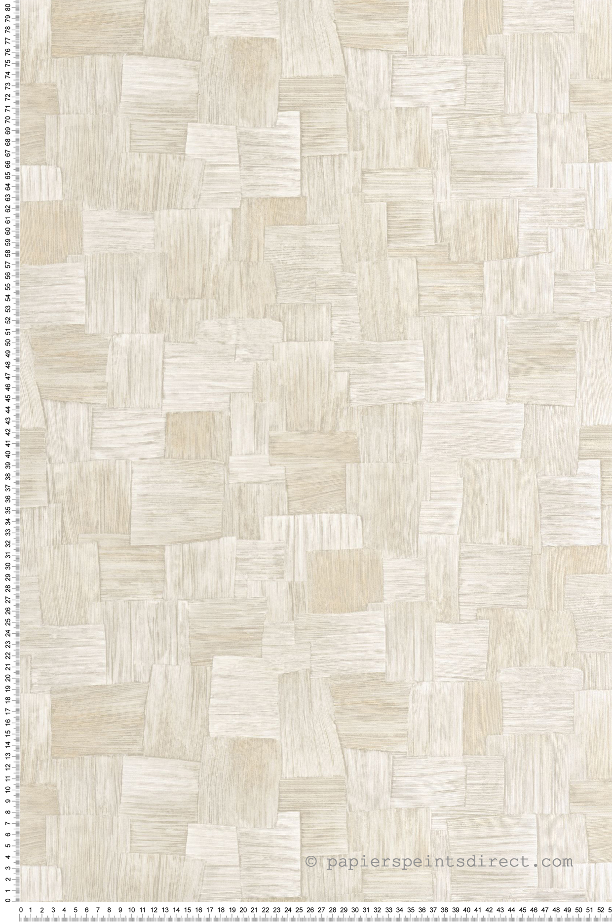 Papier peint Tisssage Ethnique Dura grège clair - Babylone de Casadéco | Réf. BBLN89741105