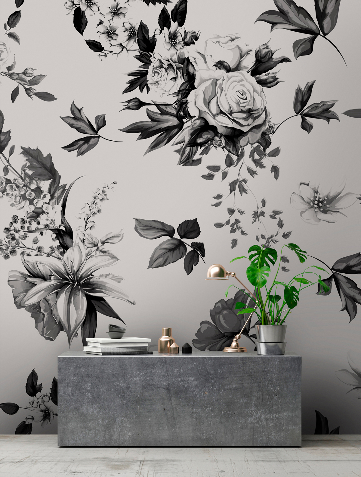 Papier peint panoramique Fleurs Heroes 1 - Référence DD110381 - Intissé 200g/m2 - Standard 500 x 270