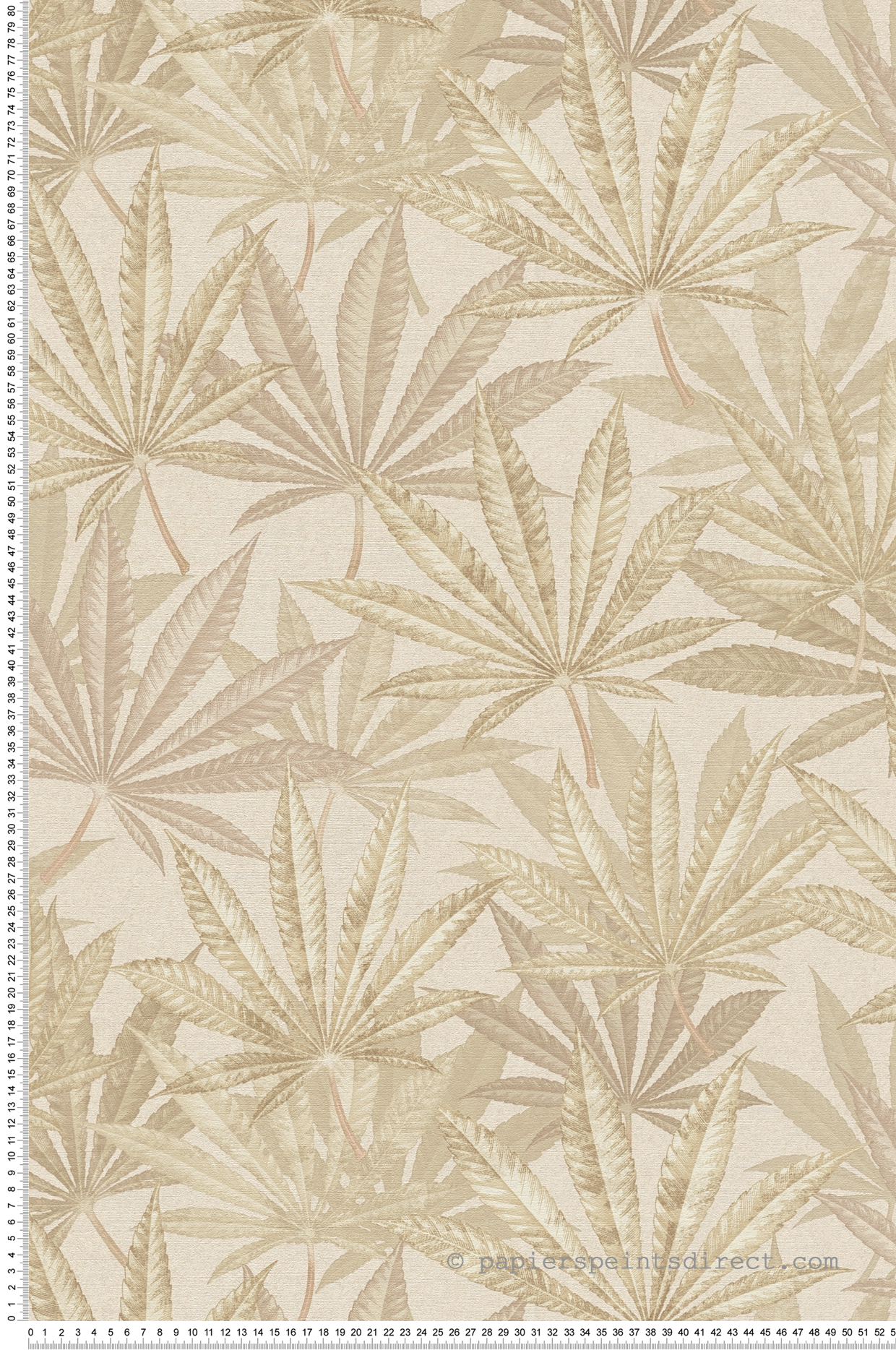 Papier peint Feuilles Sauvages beige sable - Metropolis Michalsky 6 de Livingwalls | Réf. AS-399843