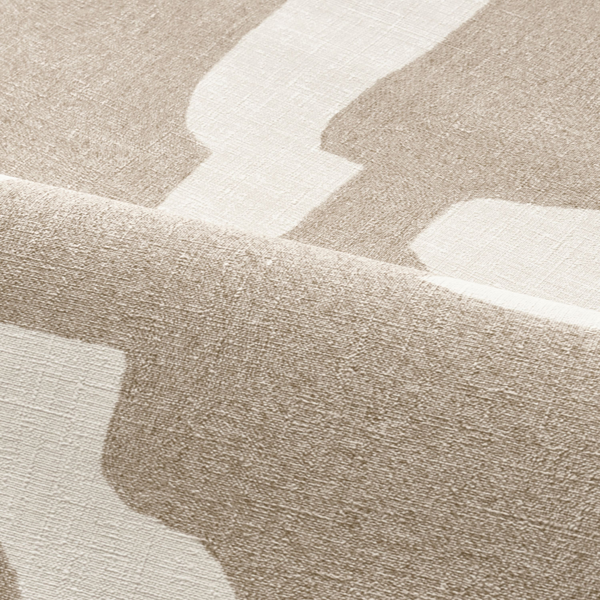 Papier peint Graphique Seran beige rayon de lune - Le Lin 3 de Casamance AMB VAGUE | Réf. CAS-76560100