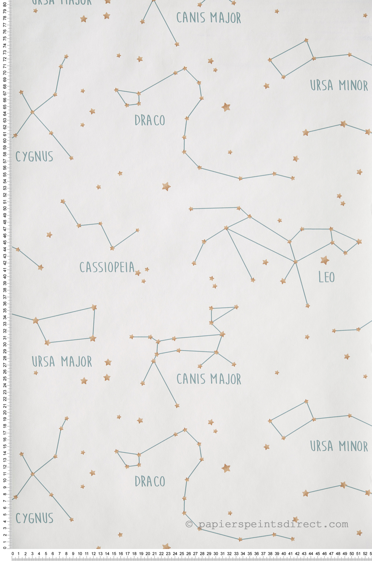 Papier peint Etoile Constellation blanc - Our Planet de Casélio | Réf. OUP101917125