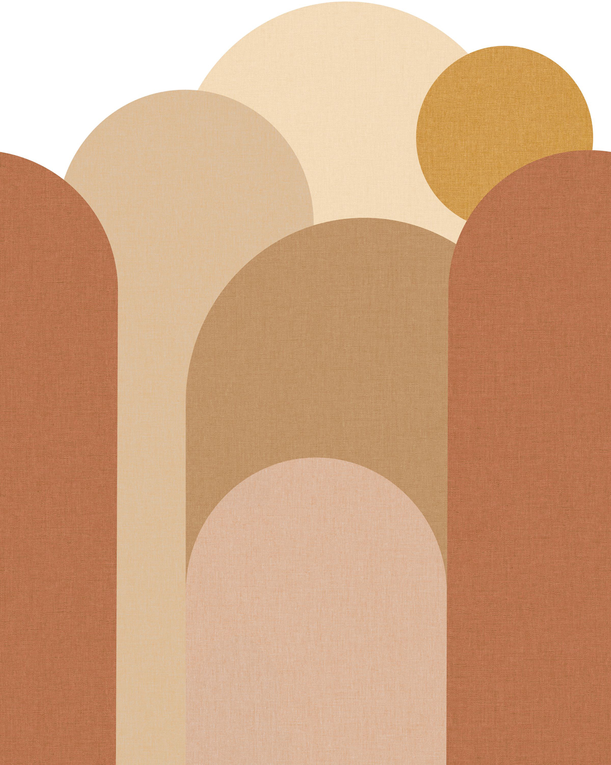 Papier peint panoramique Forme Arrondie Roma terracotta 200X250 - Color Box 3 de Casélio | Réf. CB3105964705