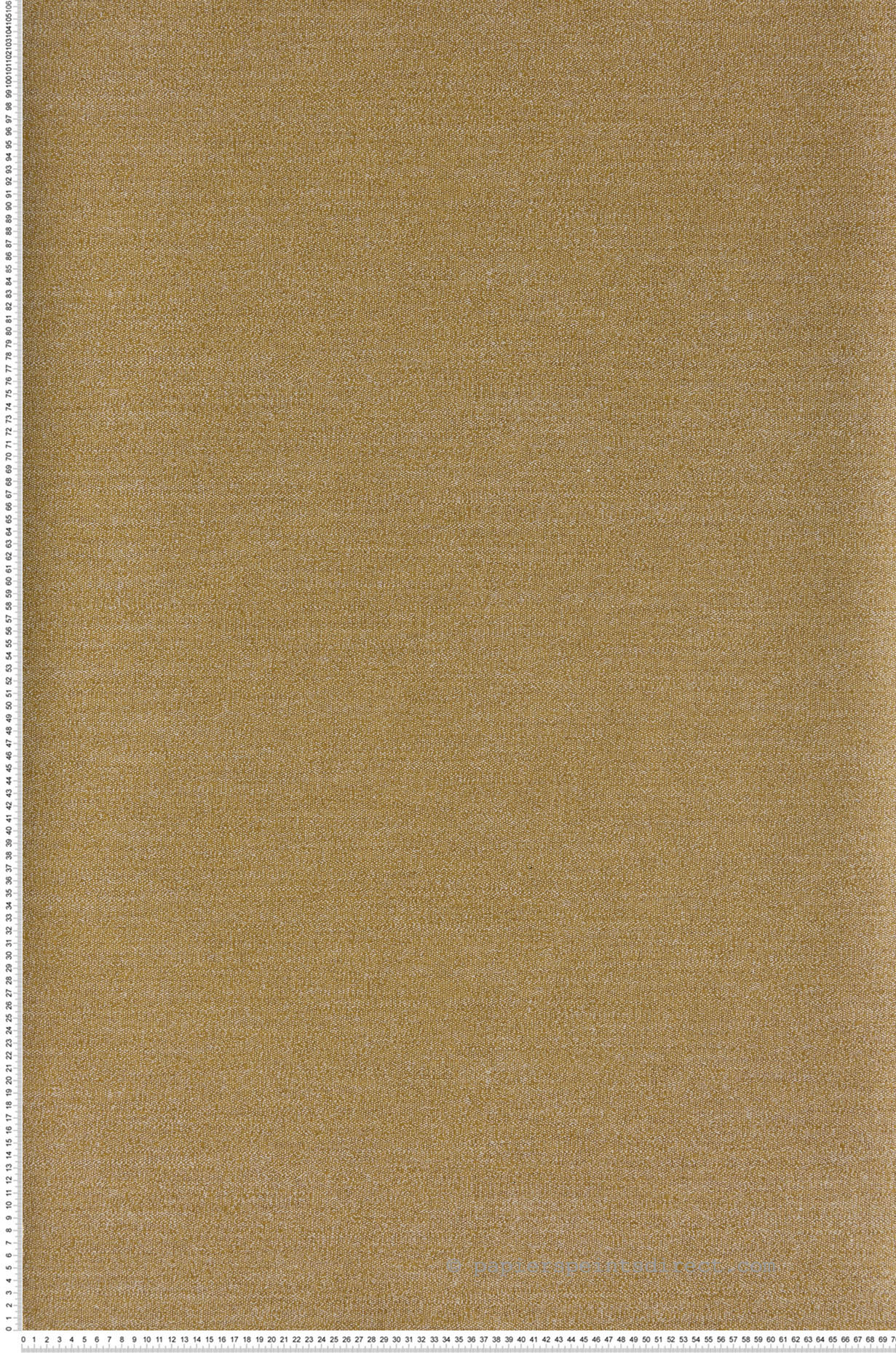 Papier peint faux uni Plumetis Jaune Moutarde - Misura de Casamance | Réf. CAS-74451938