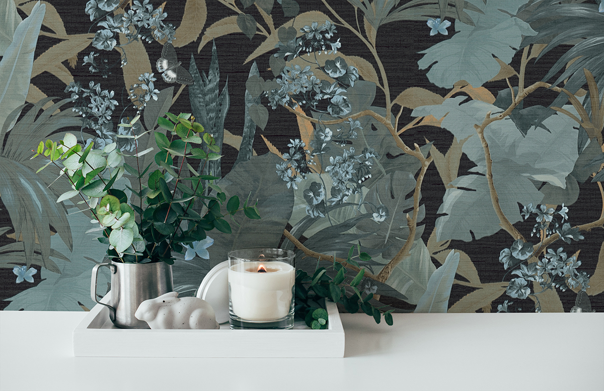 Papier peint Tropical et Papillon vert - Desert Lodge de Livingwalls | AMB Réf. 38522-2