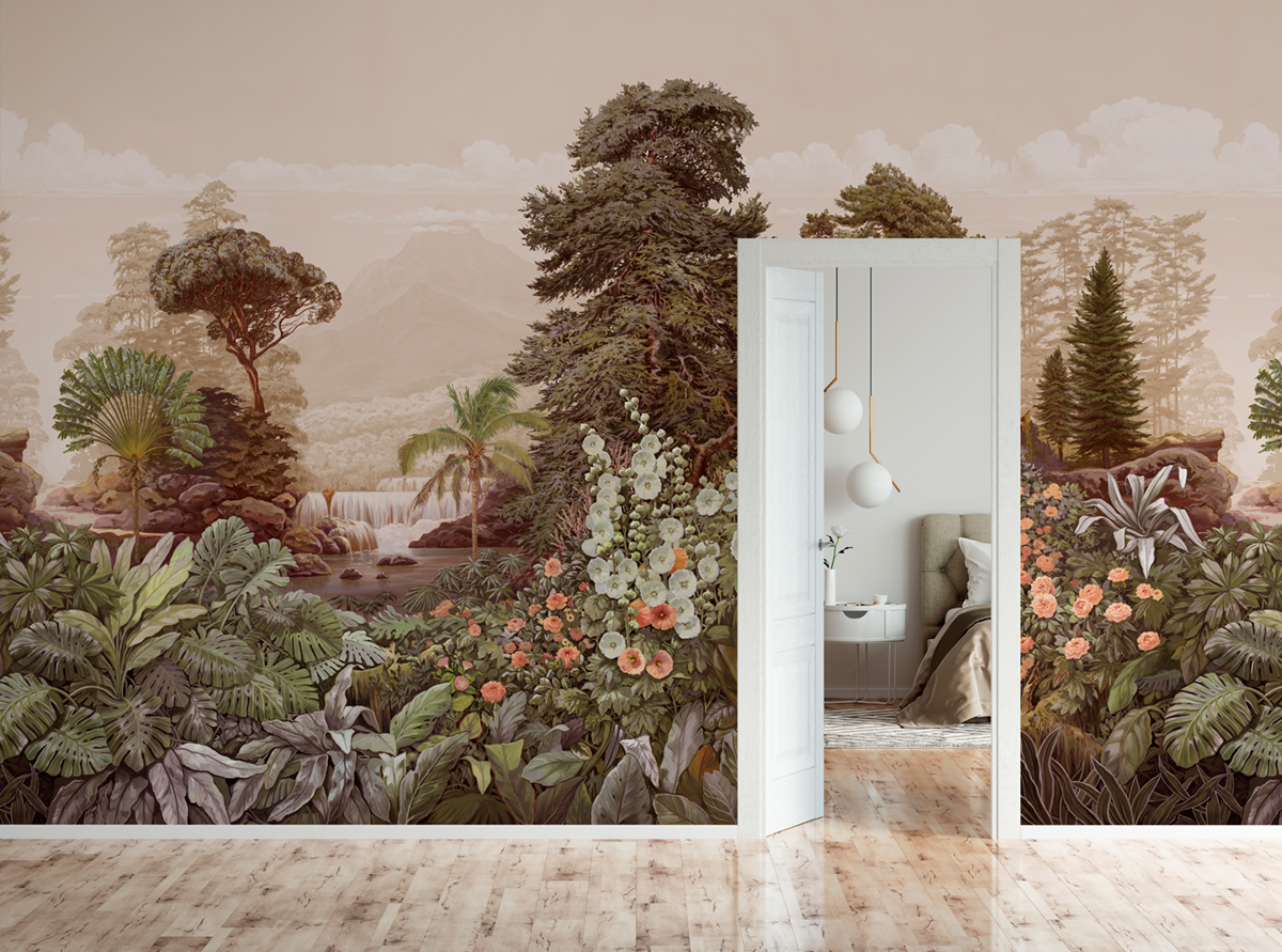 Papier peint panoramique Firone Terracotta C - 7/8/9 - Isidore Leroy