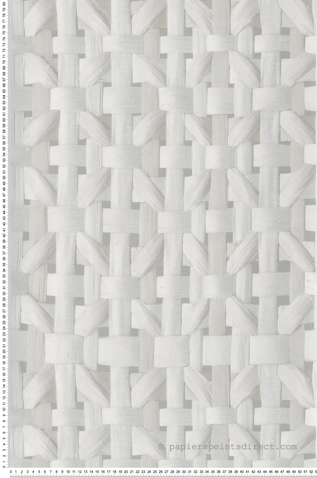 Papier peint Claustra Bois gris clair - Ornata de Montecolino | Réf. MC-65338