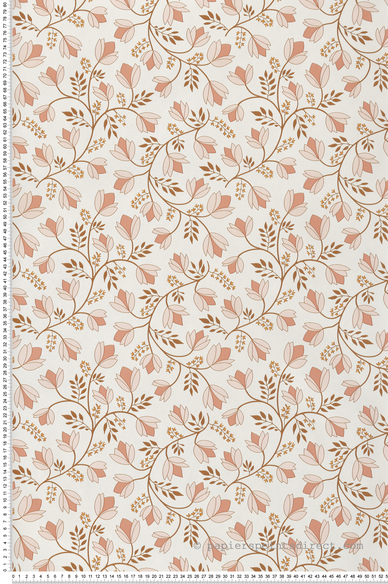 Papier peint Vintage Fleur Country rose - Les Essentiels de Lutèce | Réf. LTC-51213603