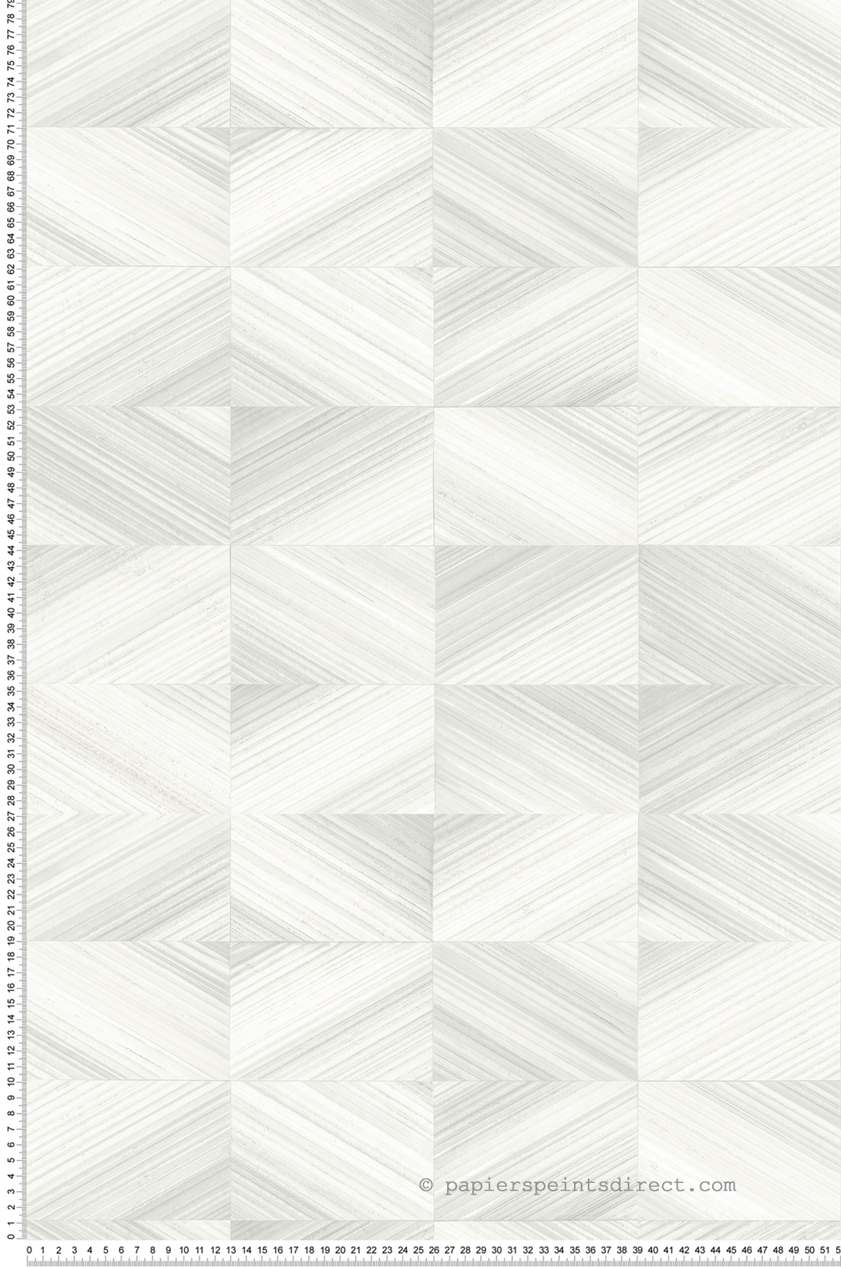 Papier peint Géométrique Bois blanc irisé - Fabrique 2 de Lutèce | Réf. LTC-FD25378