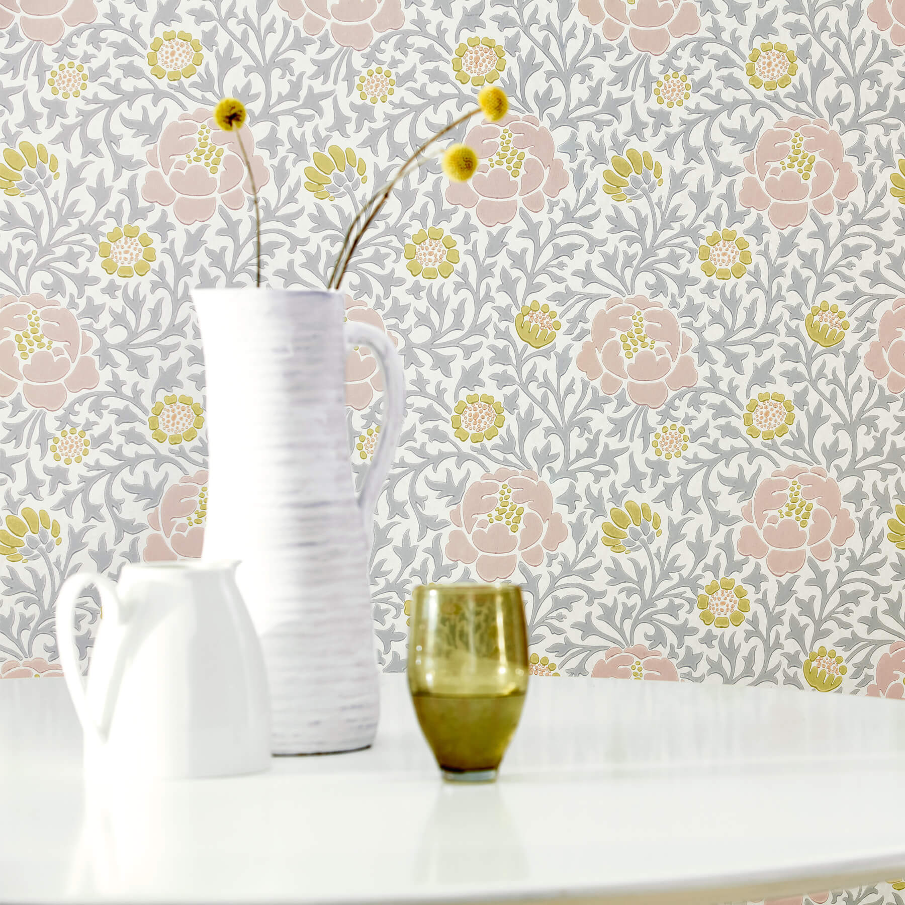 Papier peint Lansdowne Walk Nordic - Collection London Wallpapers V de Little Greene