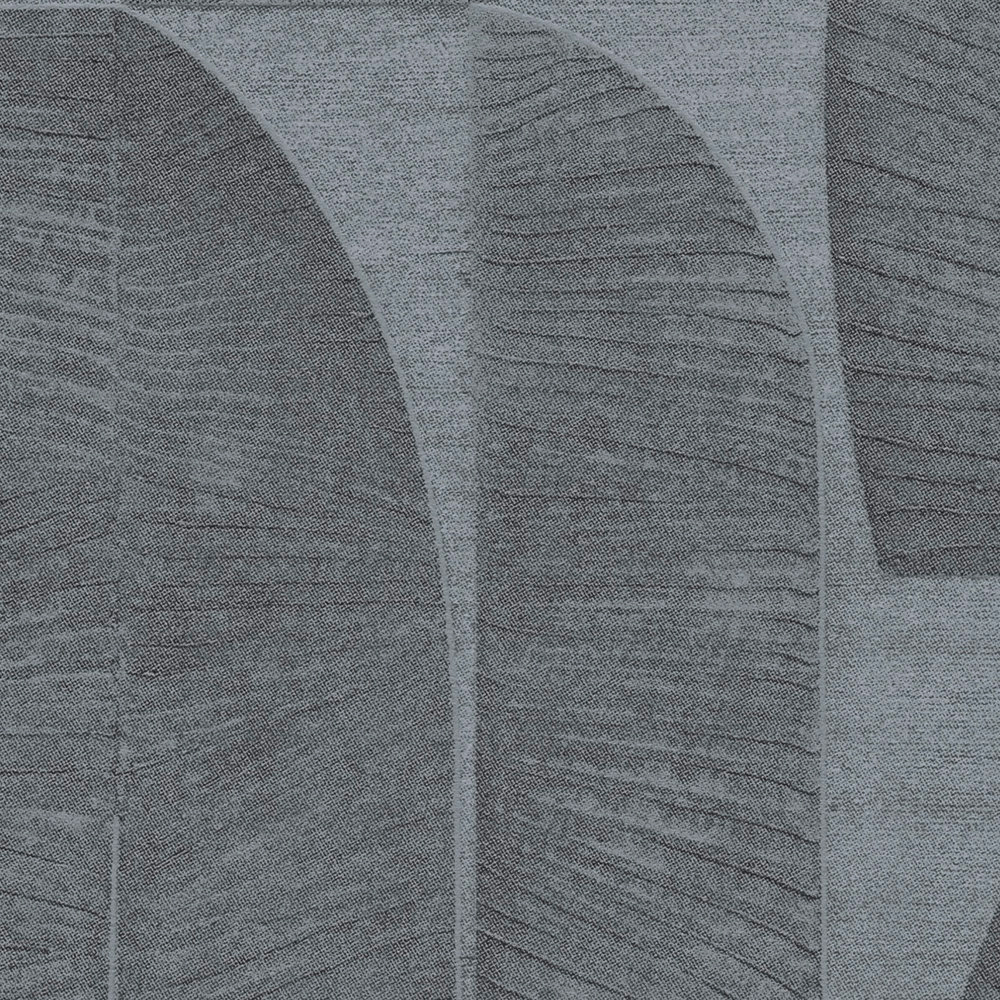 Papier peint Grandes Palmes Géométriques anthracite - Stories of Life d'A.S. Création AMB3 | Réf. AS-396584