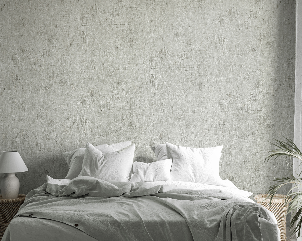 Papier peint Effet Béton Lisse gris - Pearl de Montecolino | Réf. MC-65299